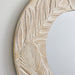 Traditioanl Wood Round Mirror Wall Decor - Sweatfully