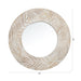 Traditioanl Wood Round Mirror Wall Decor - Sweatfully