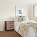 Farmhouse  Solid Wood Bedroom Nightstand Side Table - Sweatfully
