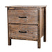 Farmhouse  Solid Wood Bedroom Nightstand Side Table - Sweatfully