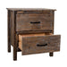 Farmhouse  Solid Wood Bedroom Nightstand Side Table - Sweatfully