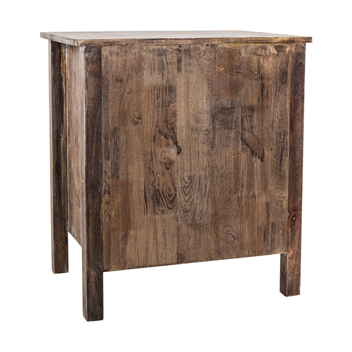 Farmhouse  Solid Wood Bedroom Nightstand Side Table - Sweatfully