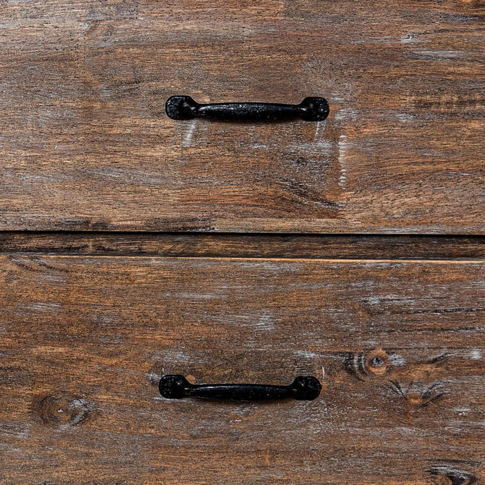 Farmhouse  Solid Wood Bedroom Nightstand Side Table - Sweatfully