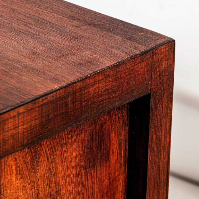 Modern Assembled Brown 2-Drawer Cabinet Night Stand - Sweatfully