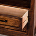 Modern Assembled Brown 2-Drawer Cabinet Night Stand - Sweatfully