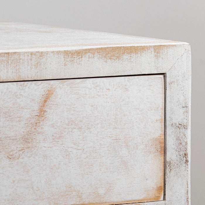 Classic Modern 1-Drawer Solid Wood White Nightstand Side Table - Sweatfully
