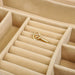 Elegant Jewelry Box Organizer for Women, 4-Layer Jewelry Organizer, 3-Drawers - Sweatfully