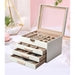 Elegant Jewelry Box Organizer for Women, 4-Layer Jewelry Organizer, 3-Drawers - Sweatfully