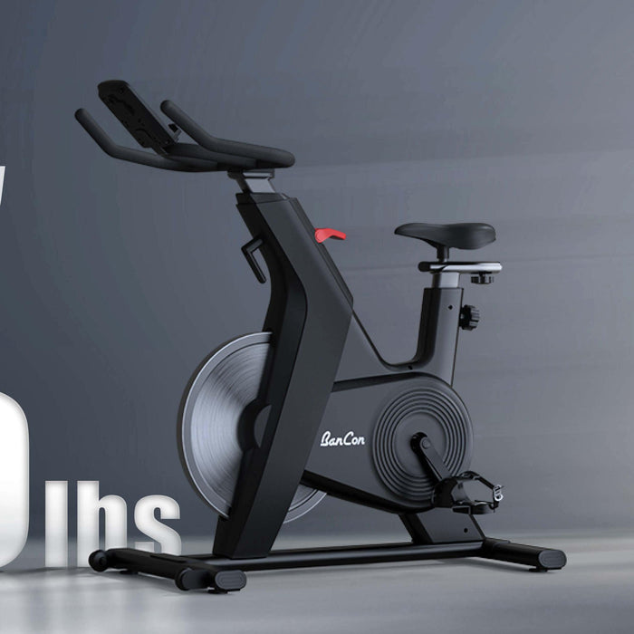 Home Upright Bike - Muscle D Fitness - Exercise Bike - Adjustable Seat and Handle Bars - Sweatfully