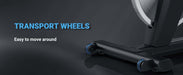 Home Upright Bike - Muscle D Fitness - Exercise Bike - Adjustable Seat and Handle Bars - Sweatfully