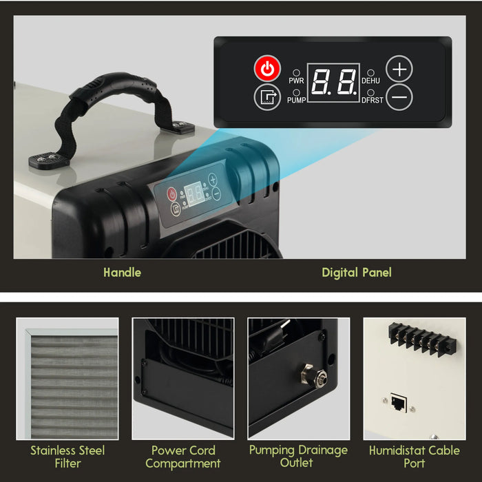 XPOWER BD-90P Viking Commercial Grade Dehumidifier - Sweatfully