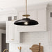 Beacon 1-Light Modern Gold & Black Island Pendant Light - Sweatfully