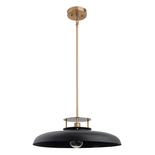 Beacon 1-Light Modern Gold & Black Island Pendant Light - Sweatfully