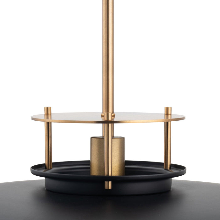 Beacon 1-Light Modern Gold & Black Island Pendant Light - Sweatfully