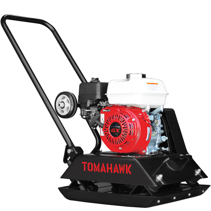 5.5 HP Honda Vibratory Plate Compactor Tamper for Ground, Gravel, Dirt, Asphalt, Compaction - Sweatfully