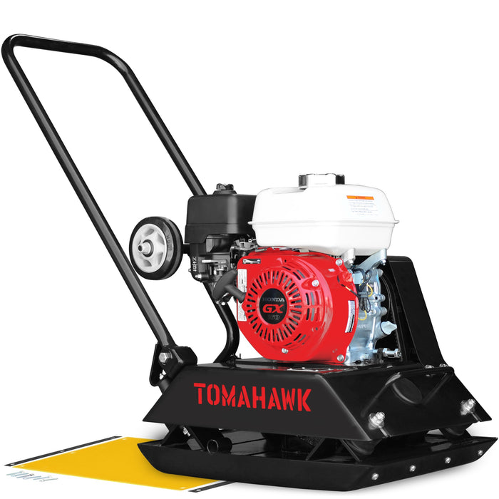 5.5 HP Honda Vibratory Plate Compactor Tamper for Ground, Gravel, Dirt, Asphalt, Compaction - Sweatfully