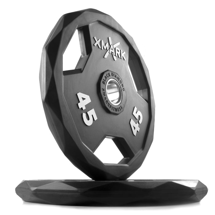 XMARK Black Diamond® Olympic Weight Plates Pairs BLACK-DIAMOND-10-P - Sweatfully