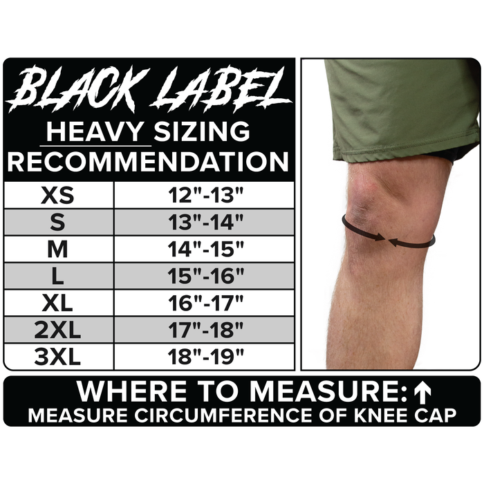 BLACK LABEL Knee Sleeves (7mm) - Sweatfully