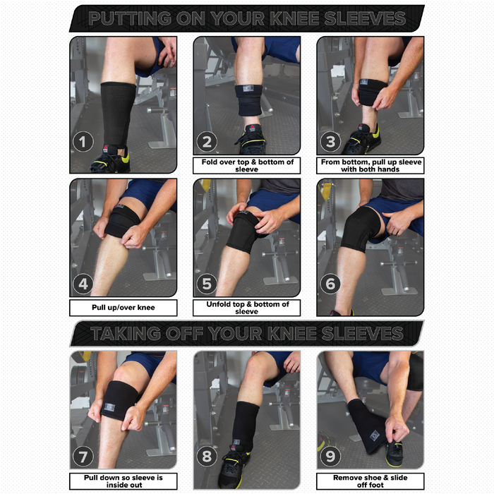 BLACK LABEL Knee Sleeves (7mm) - Sweatfully