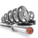 XMARK Tri-Grip Olympic Weight Plates and Olympic Barbell Sets LUMBERJACK-3377-BAL-155 - Sweatfully
