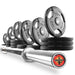 XMARK Tri-Grip Olympic Weight Plates and Olympic Barbell Sets LUMBERJACK-3377-BAL-155 - Sweatfully