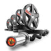XMARK Texas Star Olympic Weight Plates and Curl Barbell Sets XM-3675-BLACK-3389-BAL-65 - Sweatfully