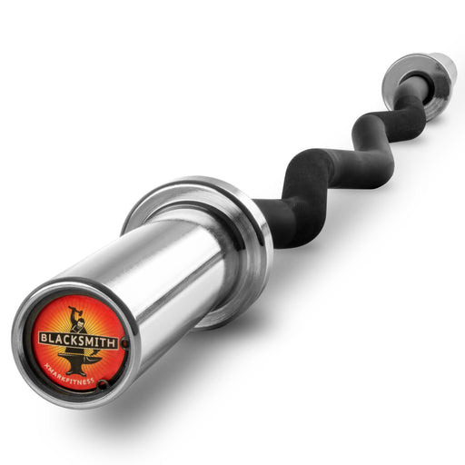 XMARK Blacksmith EZ Curl Bar, Fits Olympic Weight Plates BLACKSMITH-CURL - Sweatfully