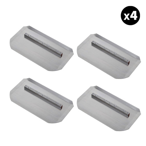 Set of 4 - 6″ x 14″ Replacement Combo Trowel Blades Bar Mount for Tomahawk 36" Power Trowels - Sweatfully