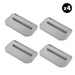 Set of 4 - 6″ x 14″ Replacement Combo Trowel Blades Bar Mount for Tomahawk 36" Power Trowels - Sweatfully