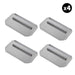 Set of 4 - 6″ x 18″ Replacement Combo Trowel Blade Bar Mount for Tomahawk 46" Power Trowels - Sweatfully