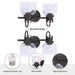 Brighton 2-Light Dark Bronze Dimmable Bathroom Vanity Light - Sweatfully