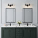 Brighton 2-Light Dark Bronze Dimmable Bathroom Vanity Light - Sweatfully