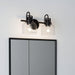 Brighton 2-Light Dark Bronze Dimmable Bathroom Vanity Light - Sweatfully