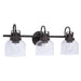 Brighton 3-Light Dark Bronze Dimmable Bathroom Vanity Light - Sweatfully