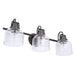 Brighton 3-Light Dark Bronze Dimmable Bathroom Vanity Light - Sweatfully