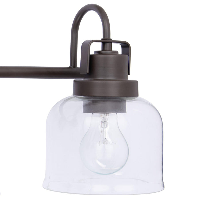 Brighton 3-Light Dark Bronze Dimmable Bathroom Vanity Light - Sweatfully