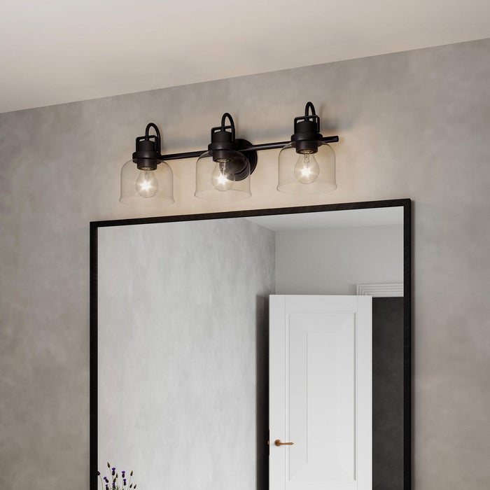 Brighton 3-Light Dark Bronze Dimmable Bathroom Vanity Light - Sweatfully