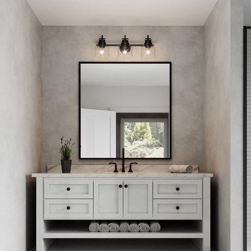 Brighton 3-Light Dark Bronze Dimmable Bathroom Vanity Light - Sweatfully
