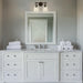 Brilliance Modern Farmhouse 2-Light Vanity Light - Sweatfully