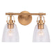Brilliance Modern Farmhouse 2-Light Vanity Light - Sweatfully