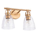 Brilliance Modern Farmhouse 2-Light Vanity Light - Sweatfully