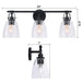 Brilliance Modern Farmhouse 3-Light Vanity Light - Sweatfully