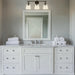 Brilliance Modern Farmhouse 3-Light Vanity Light - Sweatfully