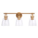 Brilliance Modern Farmhouse 3-Light Vanity Light - Sweatfully
