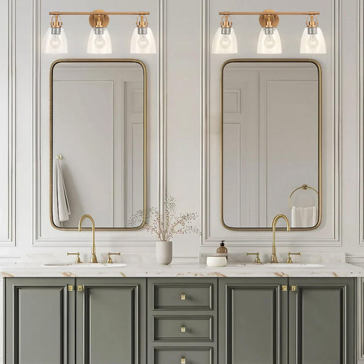 Brilliance Modern Farmhouse 3-Light Vanity Light - Sweatfully