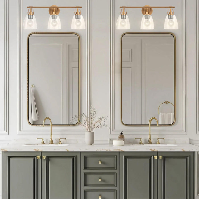 Brilliance Modern Farmhouse 3-Light Vanity Light - Sweatfully
