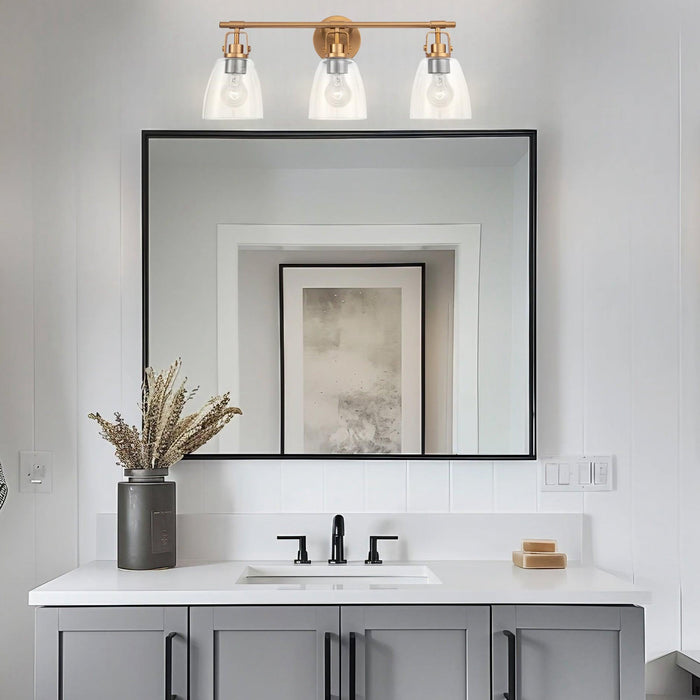 Brilliance Modern Farmhouse 3-Light Vanity Light - Sweatfully