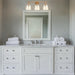 Brilliance Modern Farmhouse 3-Light Vanity Light - Sweatfully