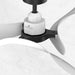 54" DC Motor 6 Speed Black Ceiling Fan - Sweatfully