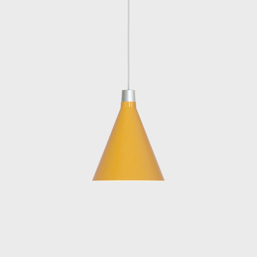 Bower Pendant Light Small in Yellow + Sphere III - Sweatfully